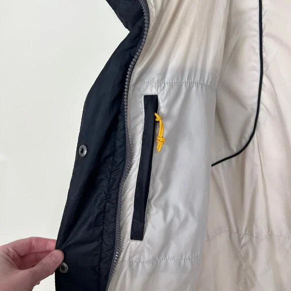 Lole Down Feather Puffer Jacket Winter Coat Long Hooded Snow Warm Pockets Hood - Picture 7 of 11